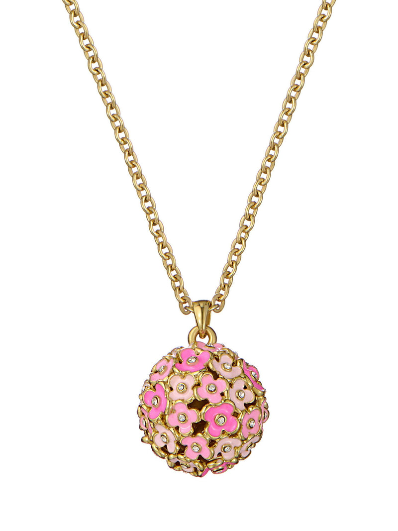 Ted Baker Bonbon Bouquet pendant necklace pink gold (British brand)