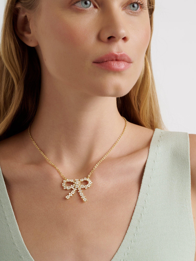 Ted Baker white gold pendant necklace, imported from the UK