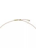 Ted Baker Furled Flower enamel pendant necklace white gold, UK version