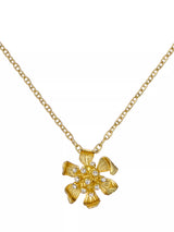 John Lewis Ted Baker Furina Furled Flower Pendant Necklace, Gold- Buy online at McGrocer