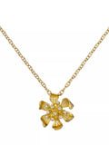 Ted Baker gold pendant necklace flower charm, imported from the UK