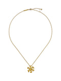 Ted Baker gold pendant necklace flower charm, imported from the UK
