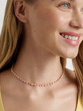 Ted Baker Gabriella Garland gold necklace with crystal flowers (British brand)