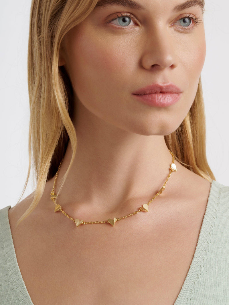 Ted Baker flutter heart necklace gold tone - British product
