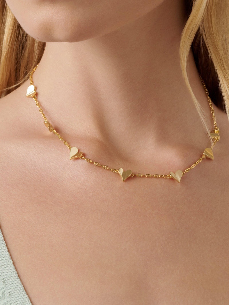 Ted Baker flutter heart necklace gold tone - British product