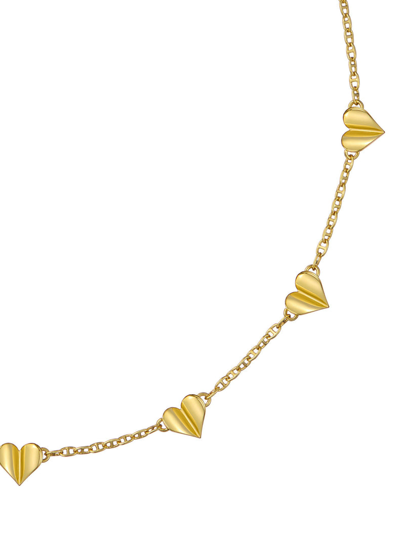 Ted Baker flutter heart necklace gold tone - British product