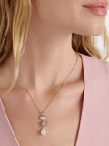 Ted Baker Imogen charm pendant necklace silver tone (British brand)