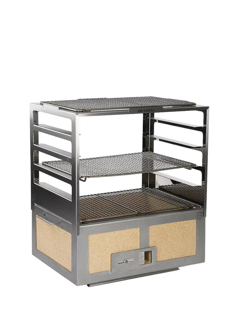 Kasai Konro Grill charcoal BBQ with Robata rack - British product