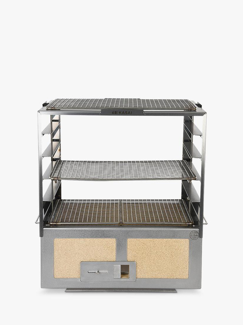 Kasai Konro Grill charcoal BBQ with Robata rack - British product
