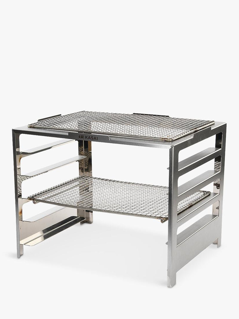 Kasai Konro Grill charcoal BBQ with Robata rack - British product