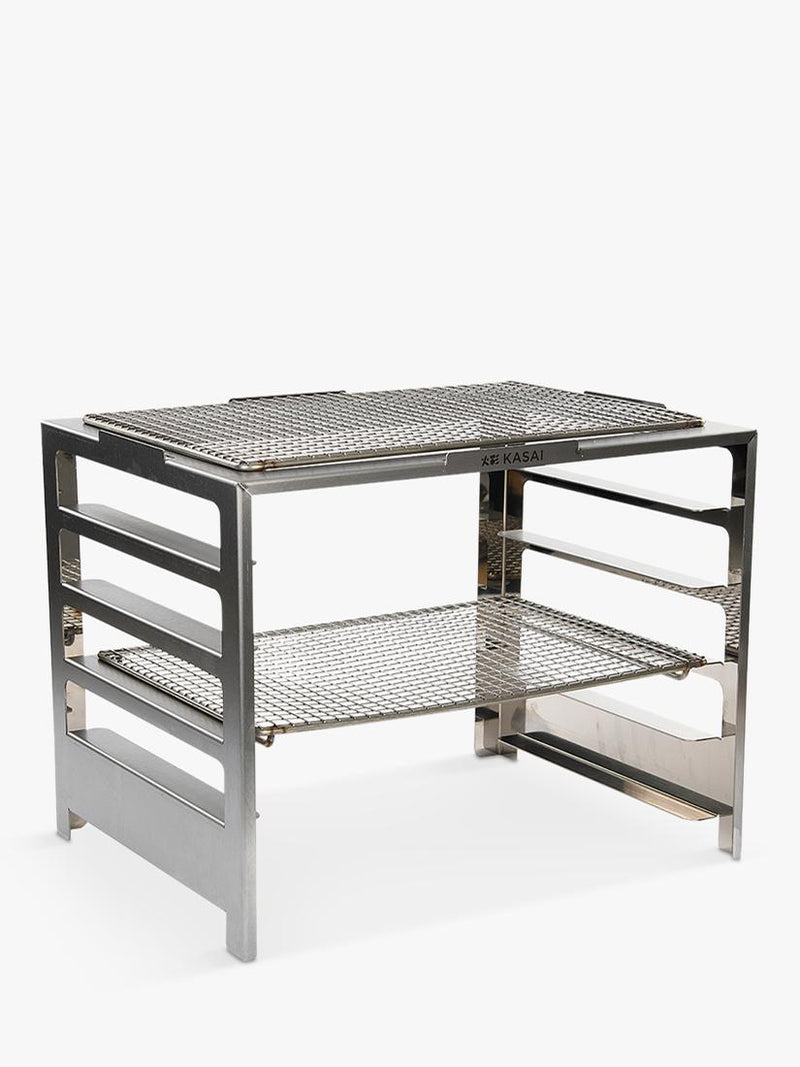 Kasai Konro Grill charcoal BBQ with Robata rack - British product