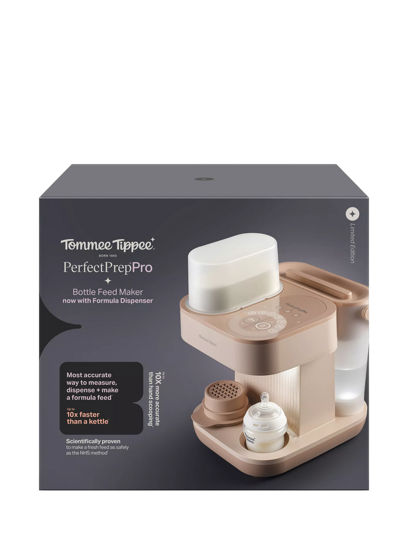 Tommee Tippee Perfect Prep Pro baby bottle formula maker Nutmeg, imported from the UK