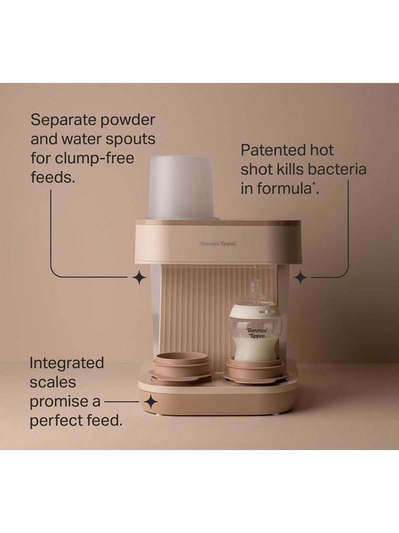 Tommee Tippee Perfect Prep Pro baby bottle formula maker Nutmeg, imported from the UK