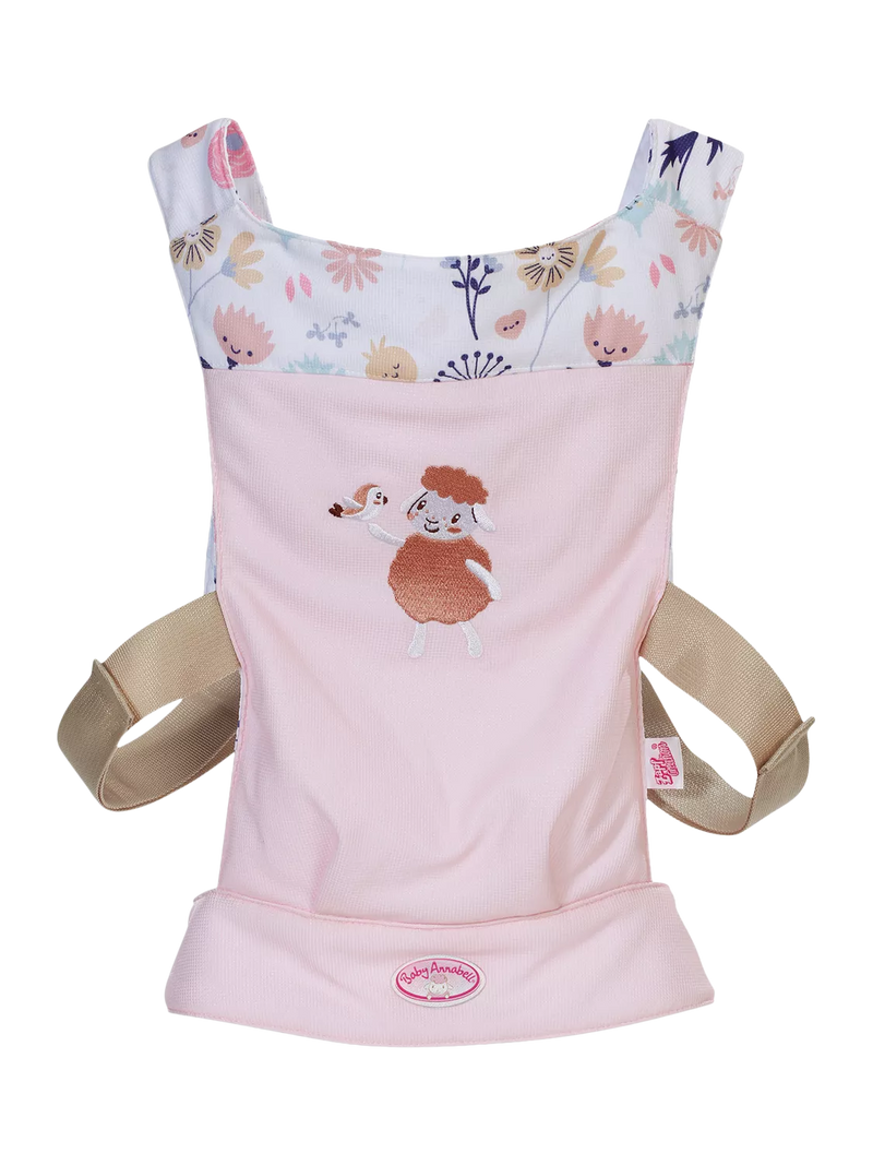 Baby Annabell doll carrier floral sheep design, UK version