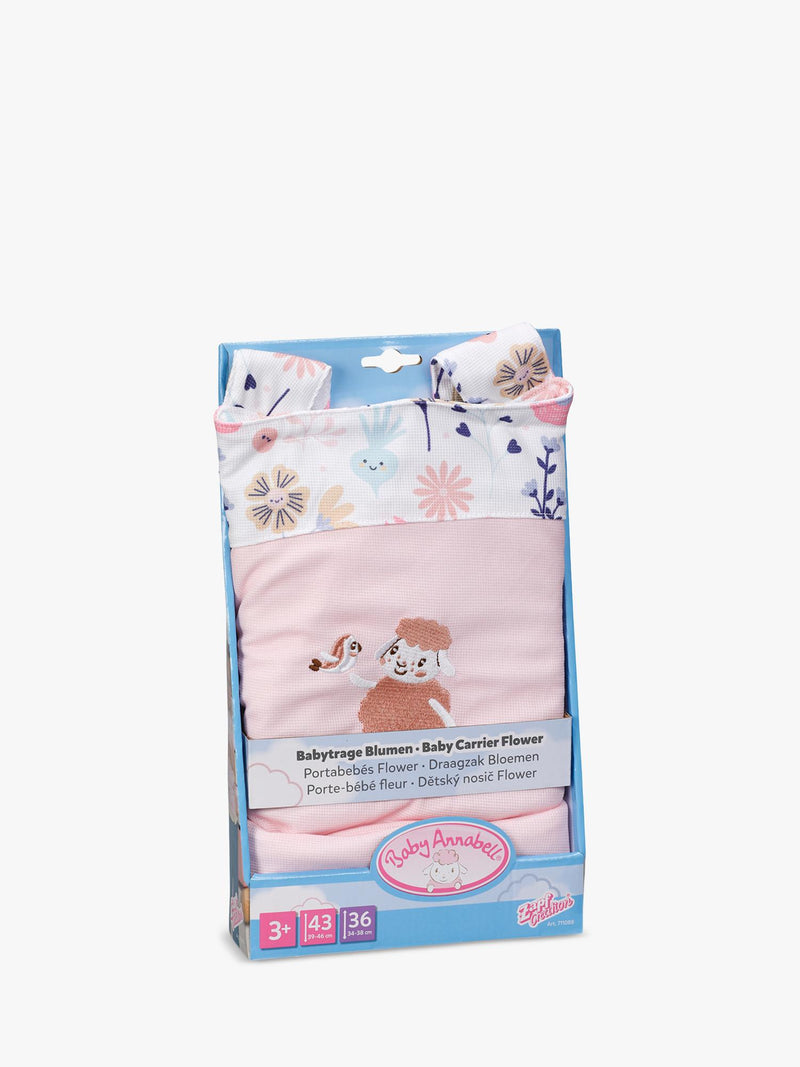 Baby Annabell doll carrier floral sheep design, UK version