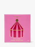 DesignWorks Ink pink stripe ceramic trinket dish - British product