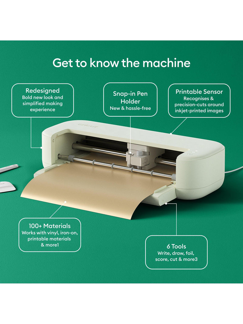 Cricut Explore 5 cutting machine bundle in taupe, UK version