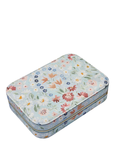 John Lewis Daisy London John Lewis Archives Print Jewellery Case, Multi Floral- Buy online at McGrocer