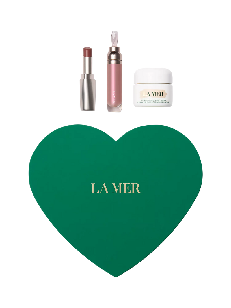 La Mer The Soft Glow Essentials skincare gift set, imported from the UK