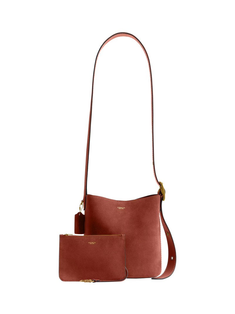 Coach suede bucket bag Bleecker range (British brand)