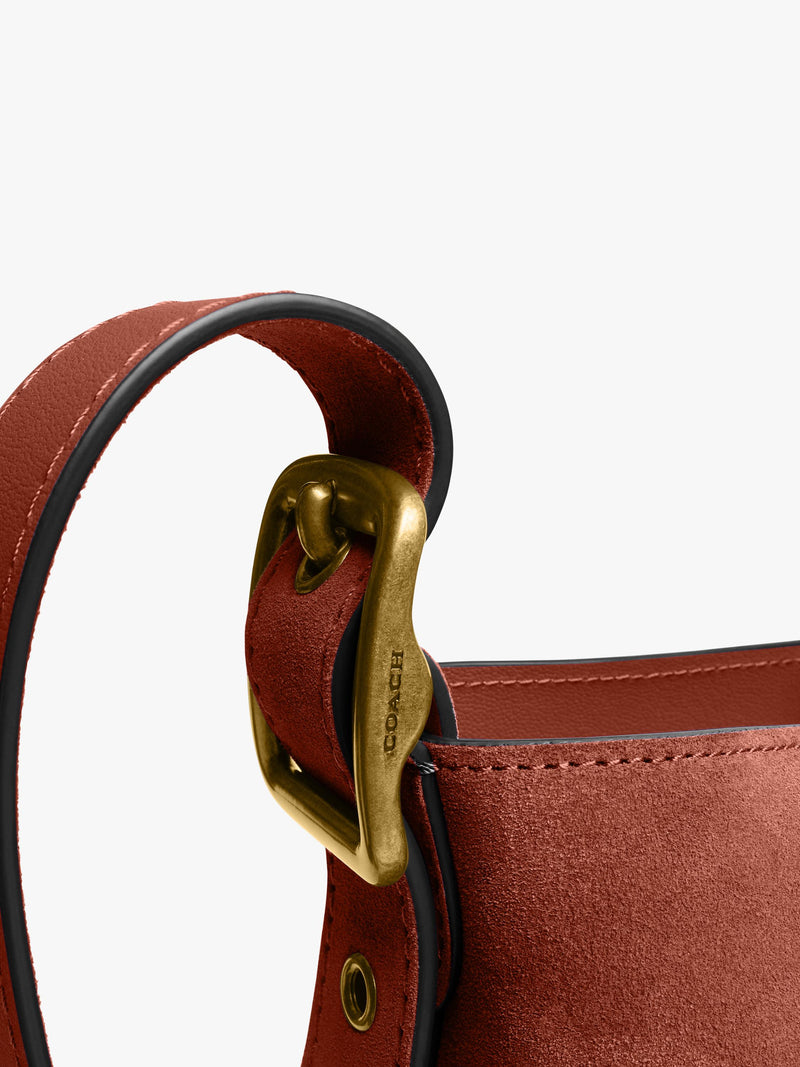 Coach suede bucket bag Bleecker range (British brand)