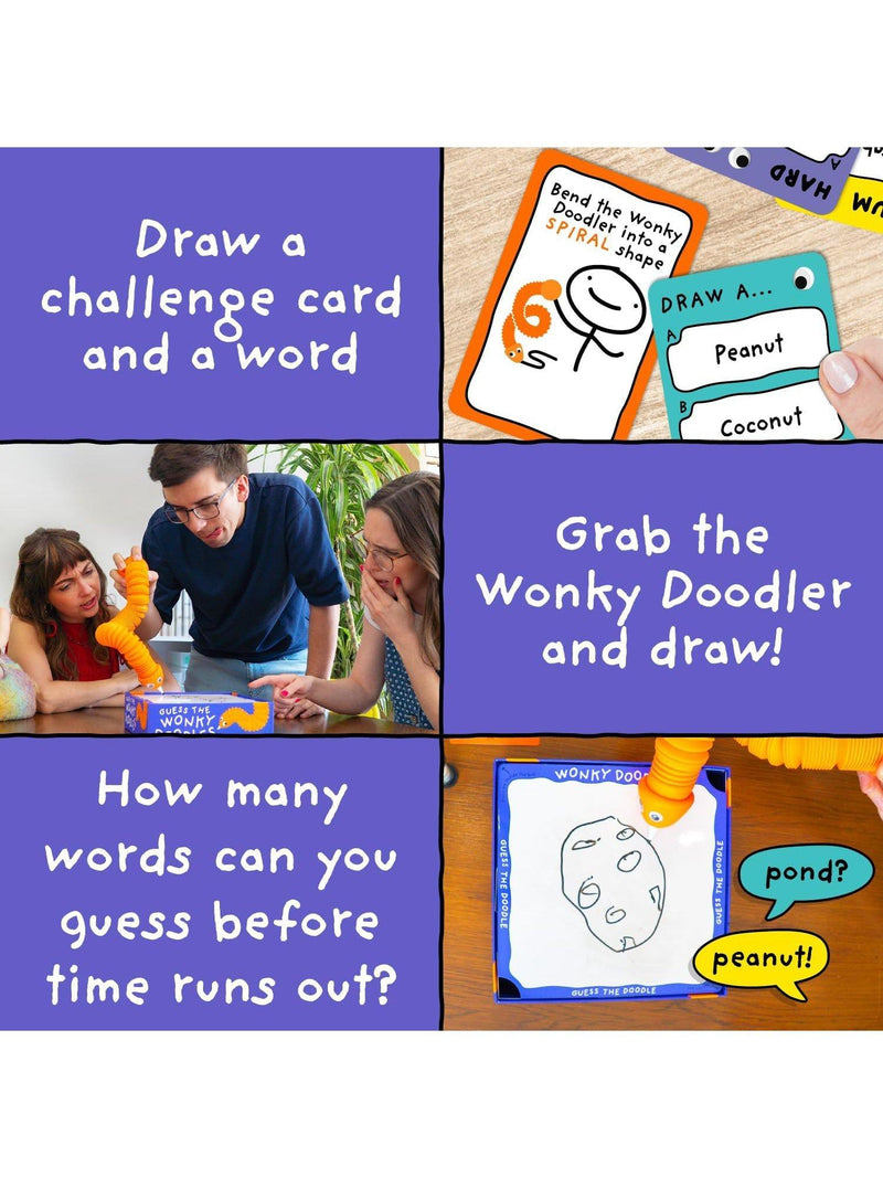 Lucky Egg Wonky Doodles party game - British product