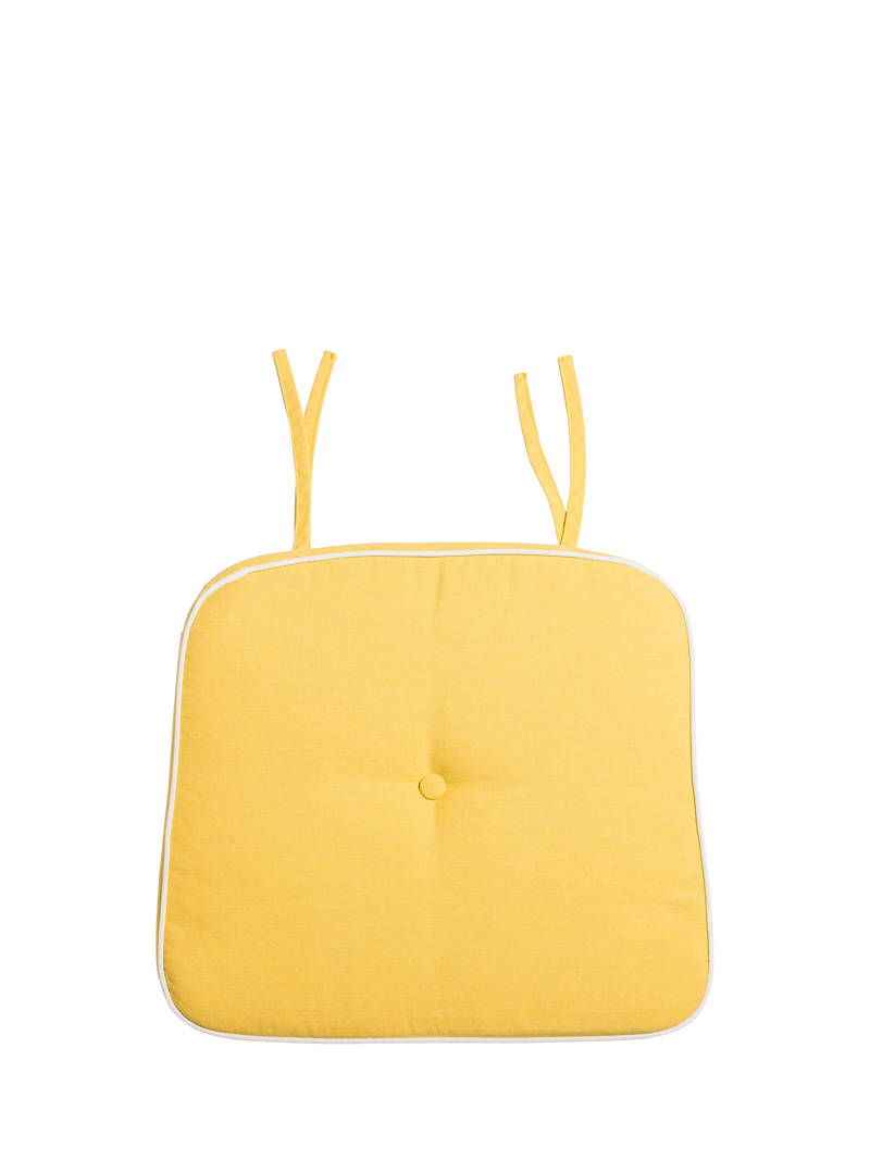 Business & Pleasure Co. garden dining chair cushion yellow, UK version