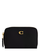 John Lewis Coach Small Zip Around Card Holder, Black- Buy online at McGrocer