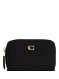 Coach small zip around card holder black (British brand)