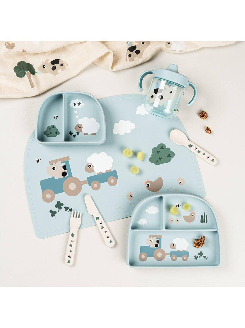 Done by Deer baby feeding plate Blue (British brand)