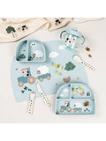 Done by Deer baby feeding plate Blue (British brand)