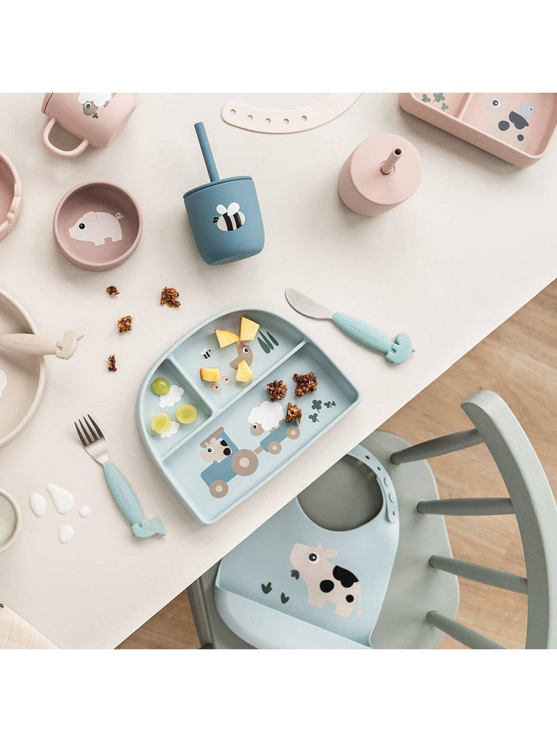 Done by Deer baby feeding plate Blue (British brand)