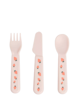 John Lewis Done by Deer Tiny Farm Foodie Cutlery Set Powder Baby Cutlery Set- Buy online at McGrocer