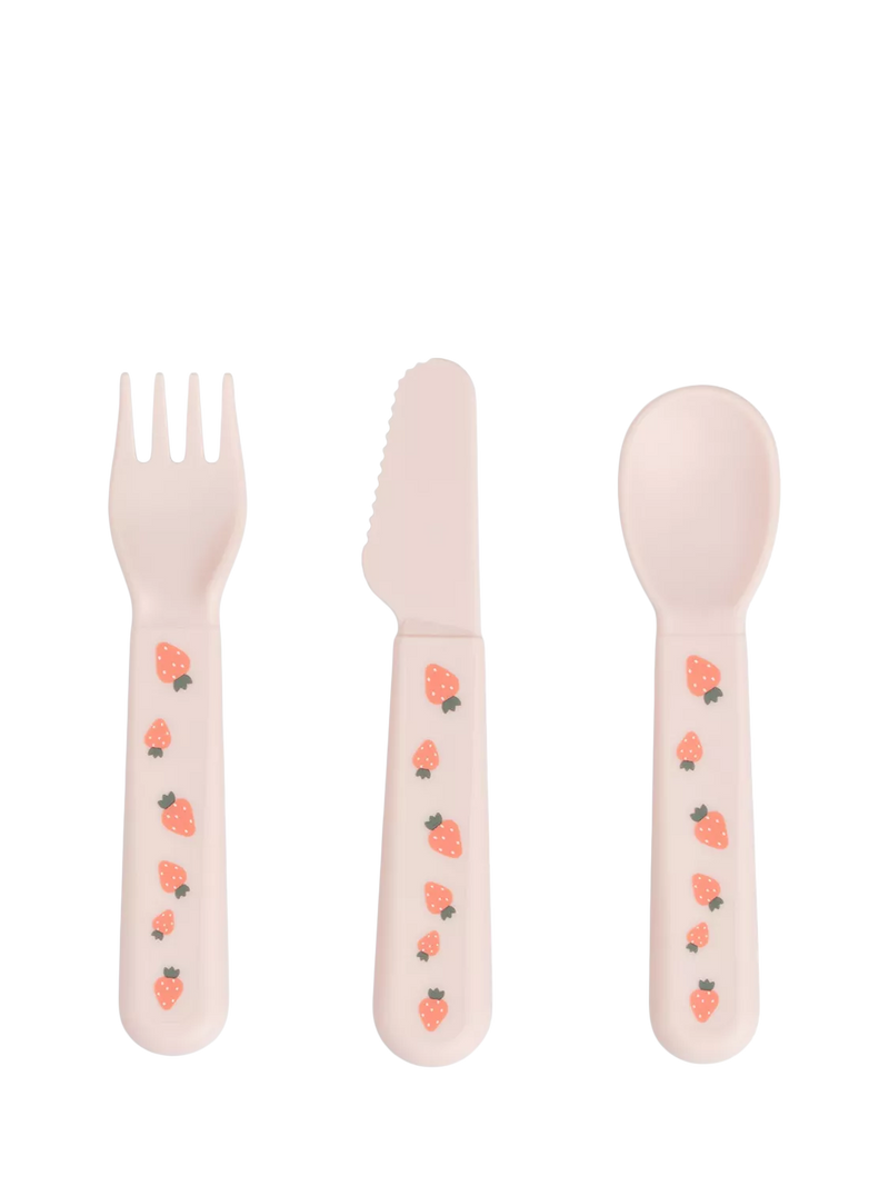 Done by Deer Tiny Farm Foodie cutlery set powder (British brand)