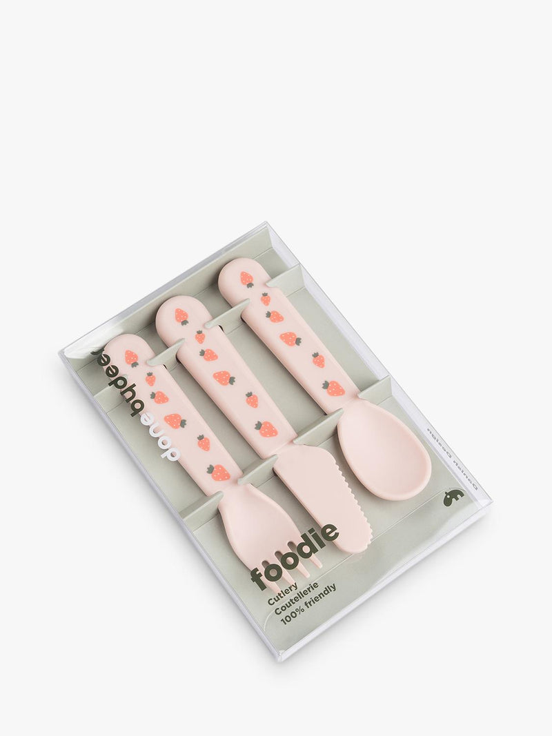Done by Deer Tiny Farm Foodie cutlery set powder (British brand)