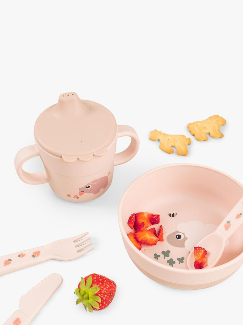 Done by Deer Tiny Farm Foodie cutlery set powder (British brand)
