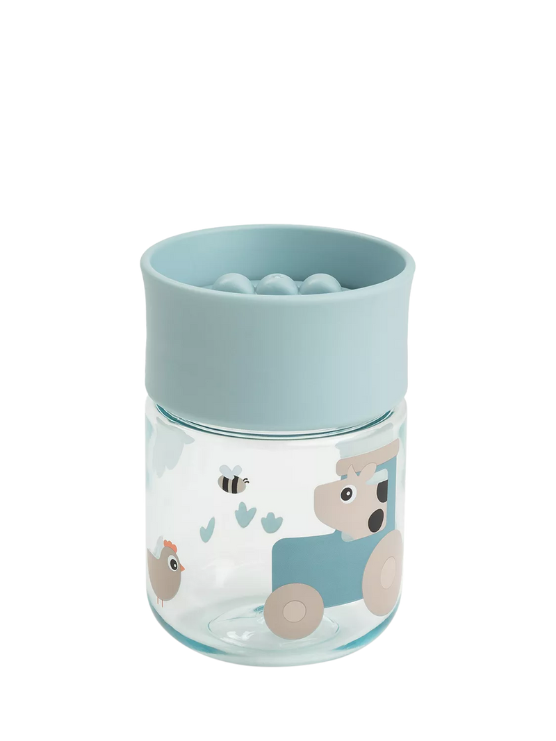 Done by Deer Tiny Farm blue 360 learning cup 260ml, imported from the UK