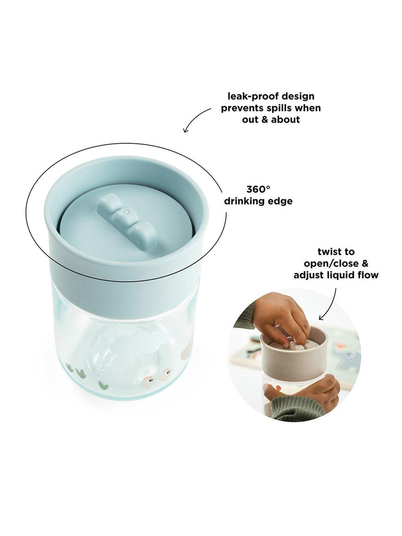 Done by Deer Tiny Farm blue 360 learning cup 260ml, imported from the UK