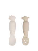 John Lewis Done by Deer Learning Spoon Set in Sand Baby Spoons- Buy online at McGrocer