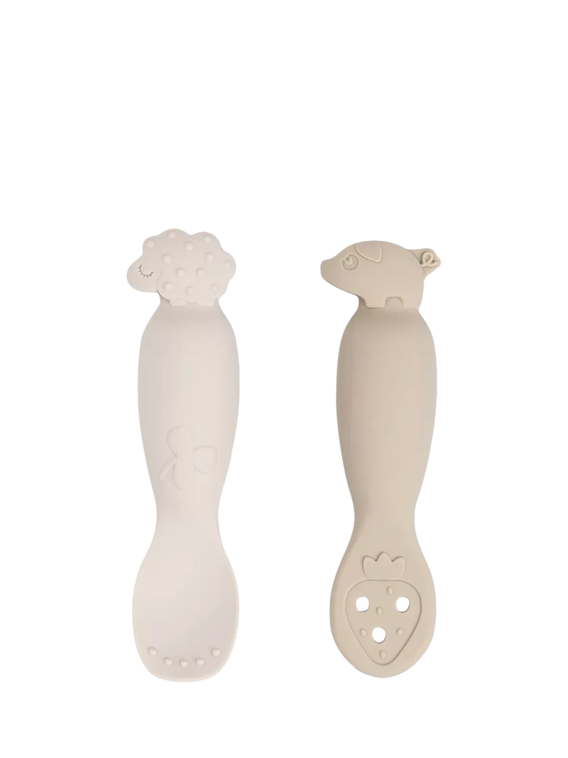 Done by Deer learning spoon set Sand (British brand)