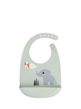 John Lewis Done by Deer Elphee Silicone Bib, Green- Buy online at McGrocer