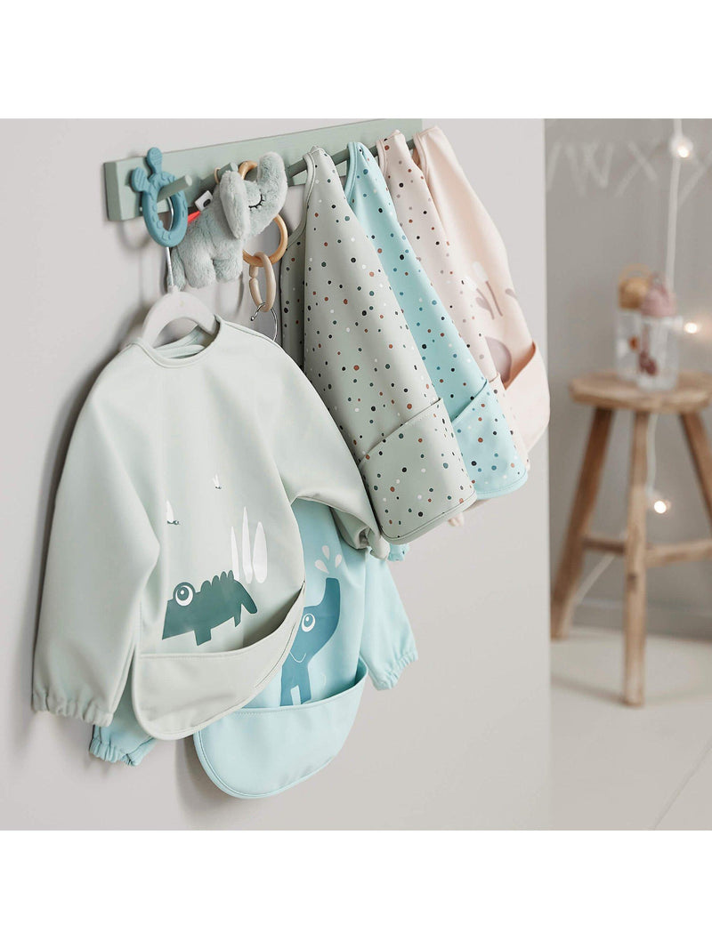 Done By Deer sleeved pocket bib Croco (British brand)