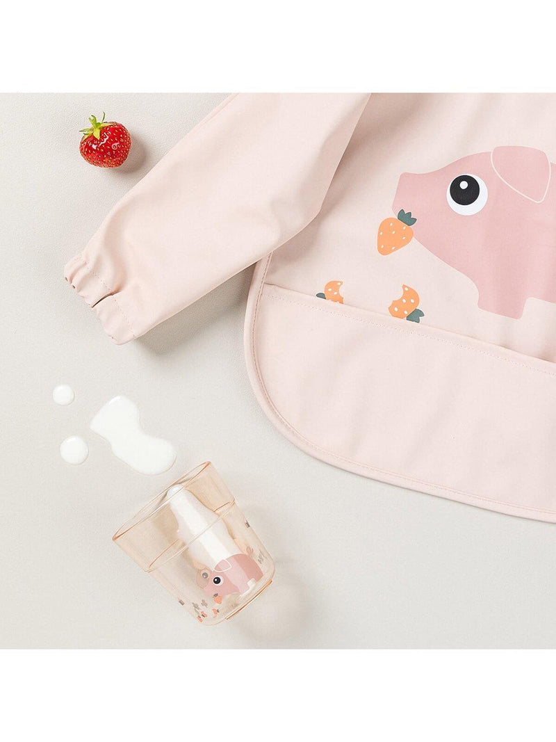 Done by Deer sleeved pocket baby bib (British brand)