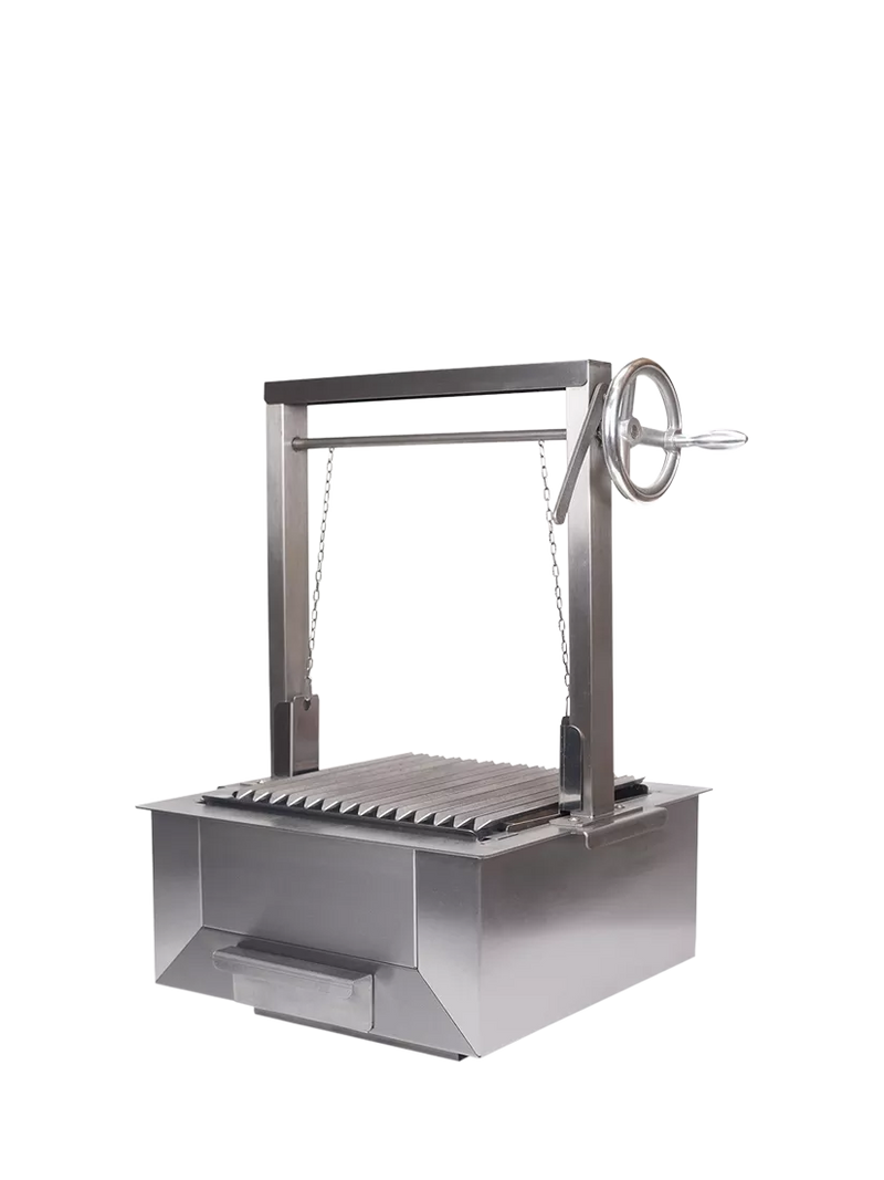 Bertha Asado small stainless steel charcoal grill (British brand)