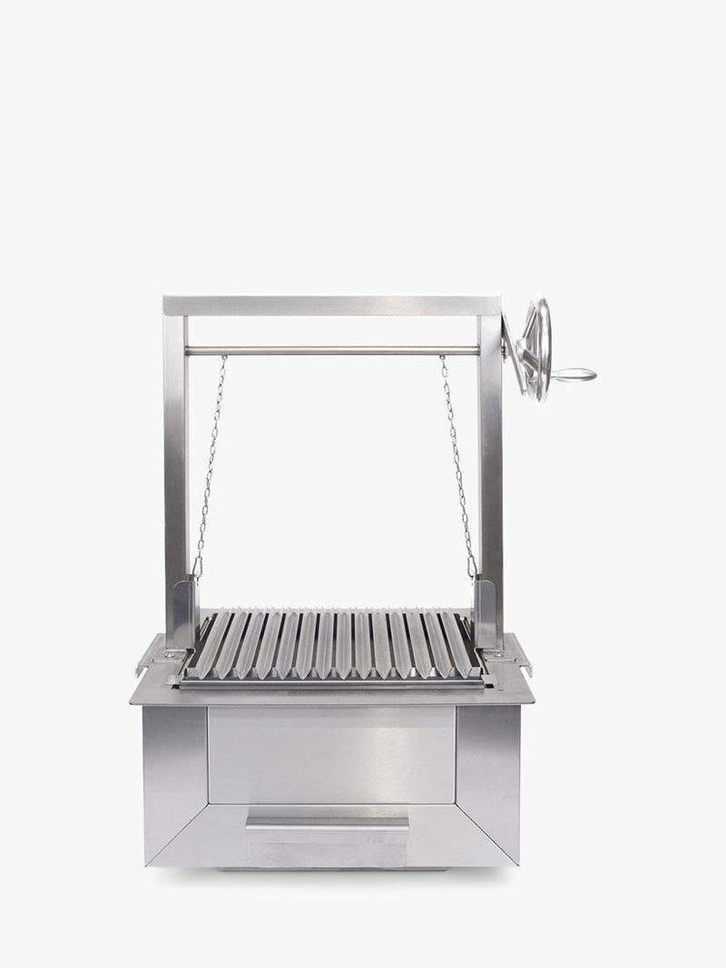 Bertha Asado small stainless steel charcoal grill (British brand)