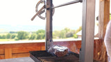 Bertha Asado small stainless steel charcoal grill (British brand)