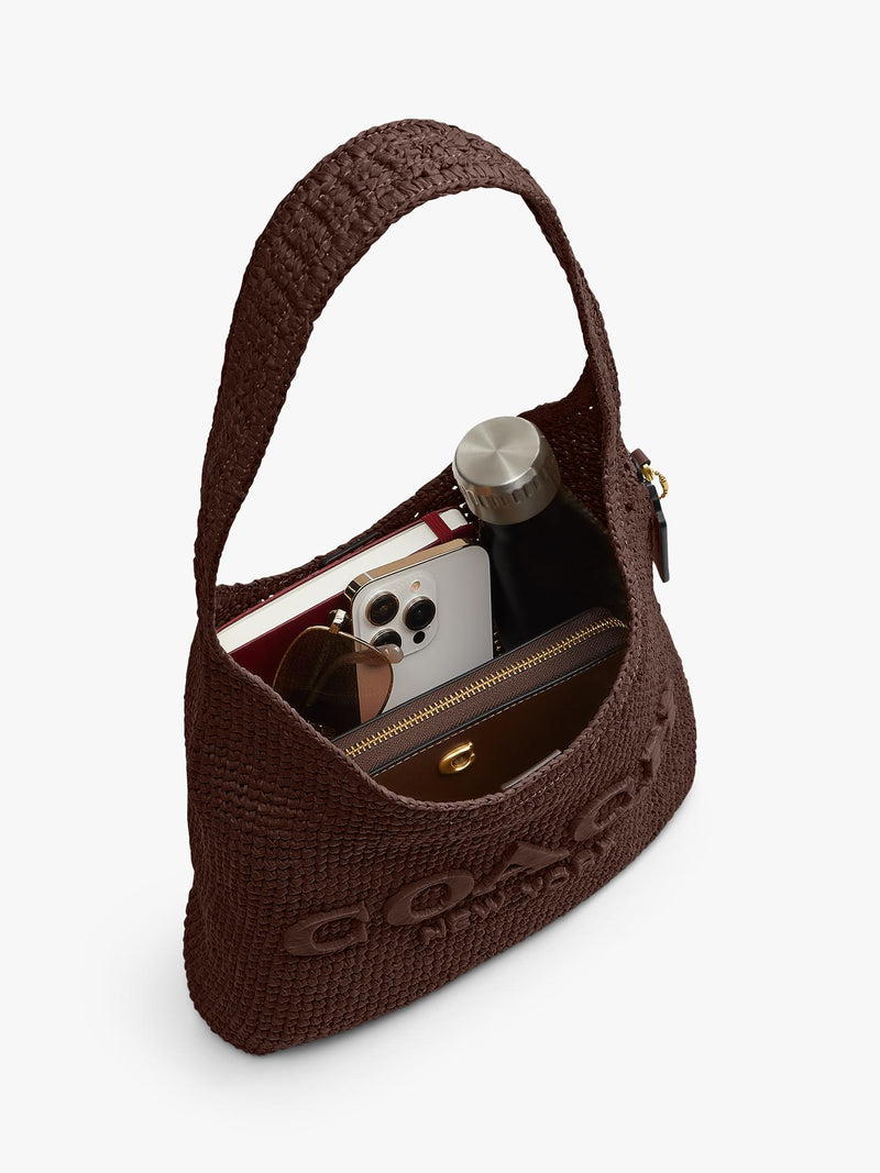 Coach Brooklyn 28 straw hobo bag - British product