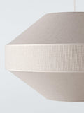 John Lewis Mia pendant light cream fabric shade, imported from the UK