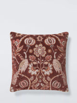 John Lewis John Lewis Ketaki Embroidered Scatter Cushion, Umber, 50x50cm- Buy online at McGrocer