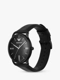 Emporio Armani men's matte dial leather strap watch AR11573, imported from the UK